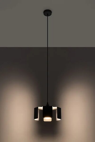 Czarna lampa wisząca industrialna EX584 H1-Z53