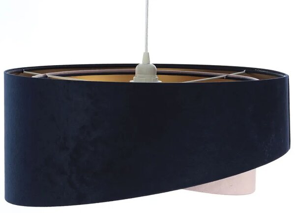 Granatowo różowa lampa wisząca glamour F2-B62