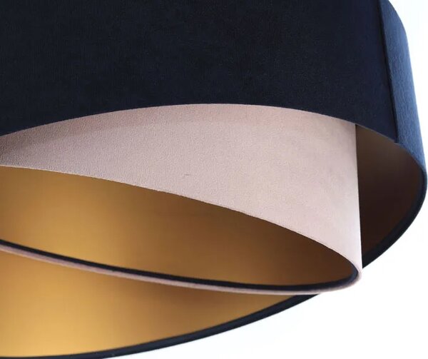 Granatowo różowa lampa wisząca glamour F2-B62