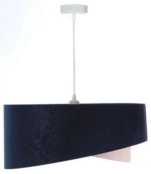 Granatowo różowa lampa wisząca glamour F2-B62