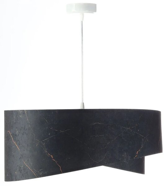 Czarno-srebrna lampa wisząca glamour B7-M56