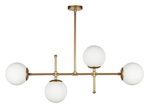 Lampa wisząca w kolorze złota Squid Lighting Kruva, wys. 57 cm