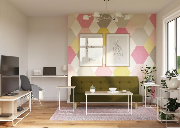 Biurko z blatem w dekorze jesionu 49x99 cm Dante – Støraa