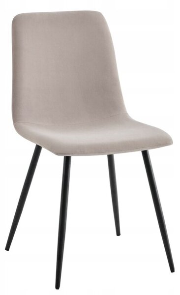 Krzesło kuchnia jadalnia salon tapicerowane welur velvet Nova KT110 taupe