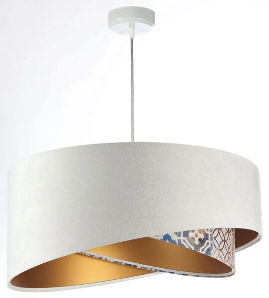 Biała asymetryczna lampa wisząca W9-F30