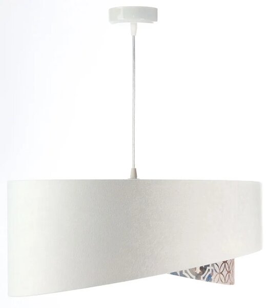 Biała asymetryczna lampa wisząca W9-F30