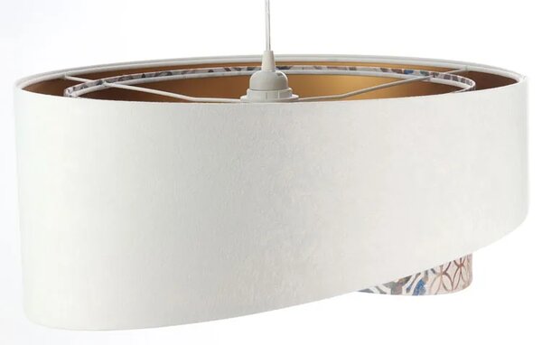 Biała asymetryczna lampa wisząca W9-F30