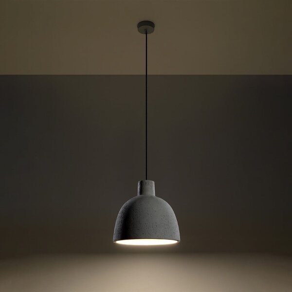 Jasnoszara lampa wisząca ø 28 cm Filippo – Sollux