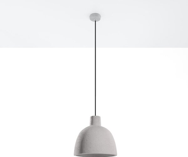 Jasnoszara lampa wisząca ø 28 cm Filippo – Sollux