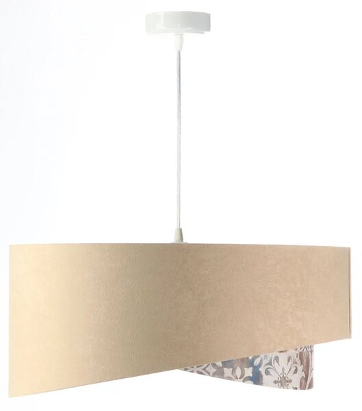 Asymetryczna lampa wisząca welurowa Z0-N50