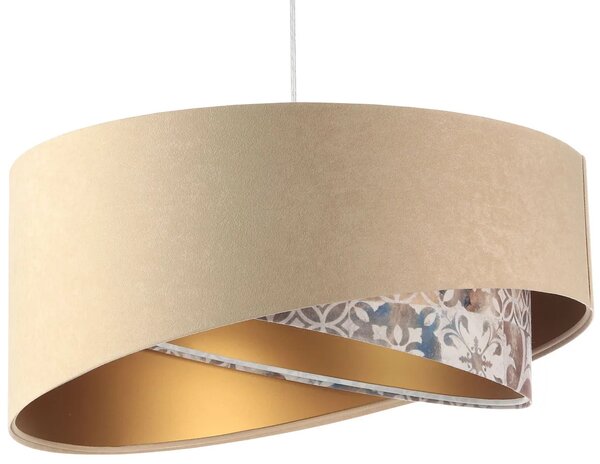 Asymetryczna lampa wisząca welurowa Z0-N50
