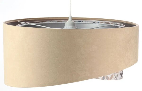 Beżowa lampa wisząca nad stół R5-T65