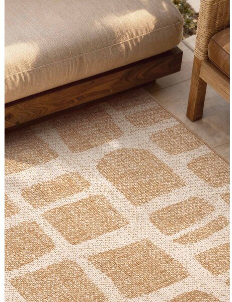 Kremowo-naturalny dywan odpowiedni na zewnątrz 120x170 cm Haringey Ruskin – Ted Baker