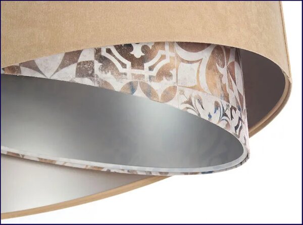 Beżowa lampa wisząca nad stół R5-T65