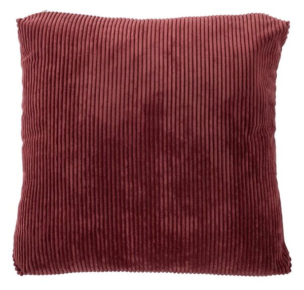 Czerwona poduszka dekoracyjna Tiseco Home Studio Ribbed, 60x60 cm