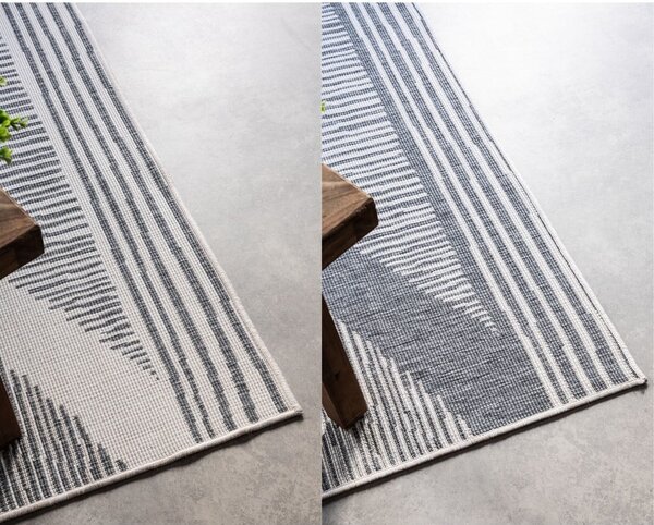 Szaro-kremowy dywan odpowiedni na zewnątrz 80x150 cm Gemini – Elle Decoration
