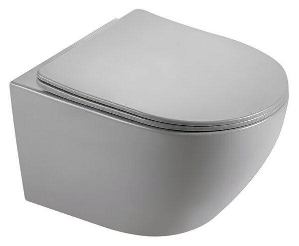 Miska WC HYDROSAN MIZU-MTGR-RIM-03 Owalny Szary mat