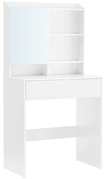 Toaletka z lustrem LUNAVI 70x40 cm, biała