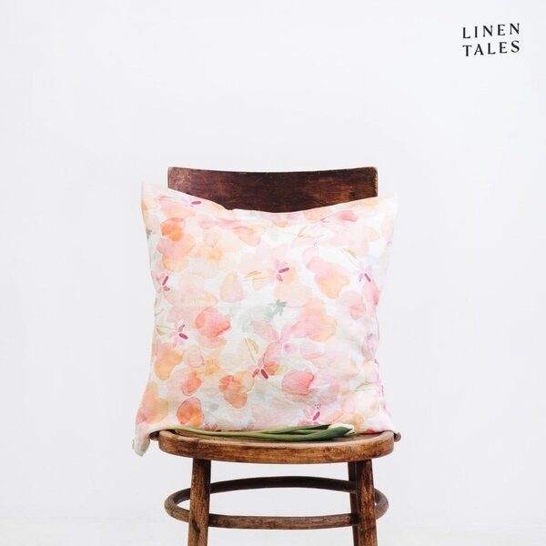 Lniana poszewka na poduszkę 40x40 cm Floral – Linen Tales