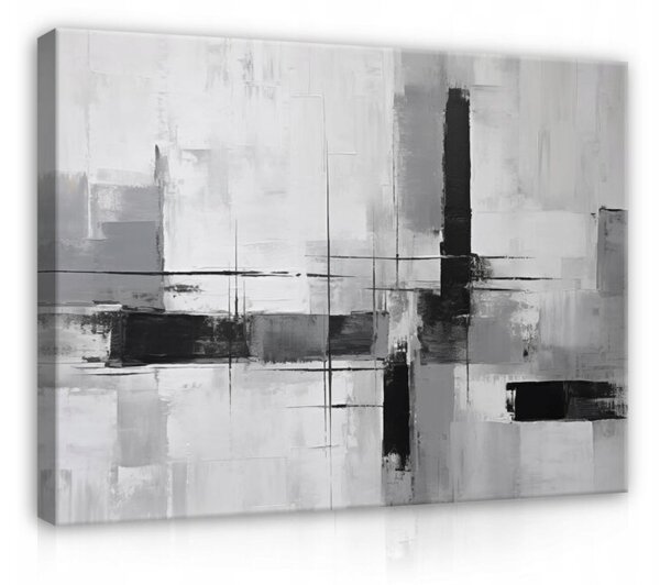 Obraz Na Płótnie Art Deco Szary Do Sypialni Salonu 40x30