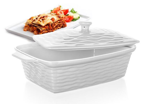 Forma prostokątna do zapiekania z pokrywką CULINARIA White 28 x 18 cm