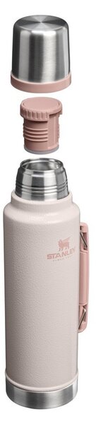 Jasnoróżowy termos ze stali nierdzewnej 1,4 l Legendary Classic Bottle Hammertone Rose Quartz – Stanley