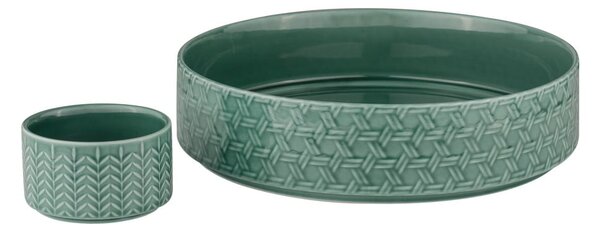 Turkusowe porcelanowe miski do serwowania zestaw 2 szt. ø 30 cm Heath Jade – Ladelle
