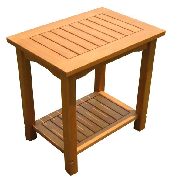 Stolik ogrodowy z litego drewna eukaliptusowego 35x50 cm Santa Cruz – Garden Pleasure