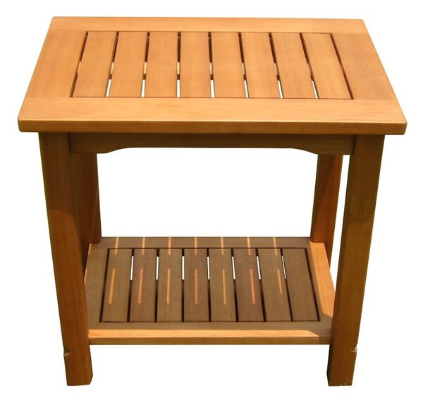 Stolik ogrodowy z litego drewna eukaliptusowego 35x50 cm Santa Cruz – Garden Pleasure