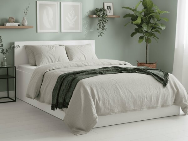 Łóżko SOFIA 160 x 200 cm, białe Stelaż: Ze stelażem listwowym rolowanym, Materac: Materac Coco Maxi 20 cm
