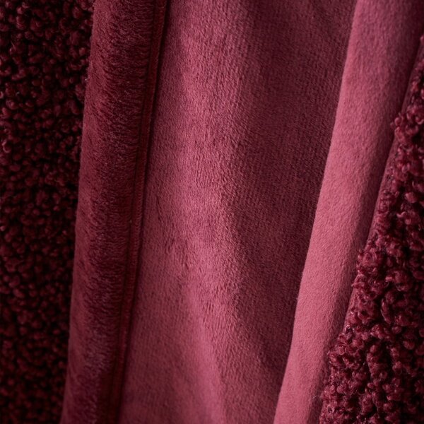 Czerwony koc z mikropluszu 130x170 cm Velvet Boucle – Catherine Lansfield