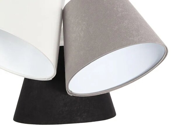Trójkolorowa lampa wisząca z białym wnętrzem D9-H76