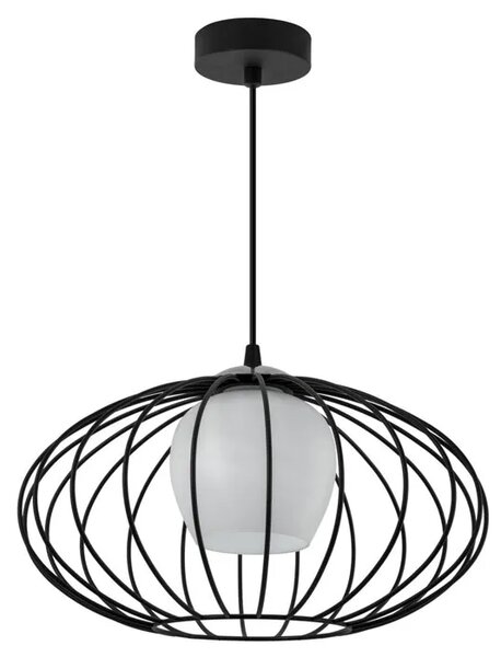 Czarna loftowa lampa wisząca druciana - EXX81-Laures