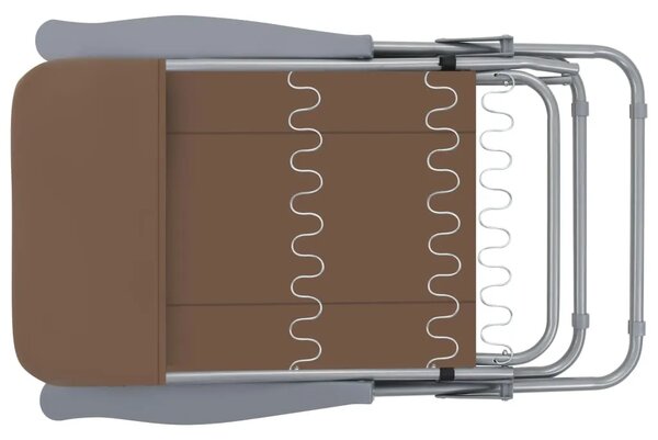 Zestaw brązowych leżaków ogrodowych D1-M82