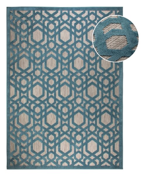 Niebieski dywan odpowiedni na zewnątrz 170x120 cm Oro – Flair Rugs