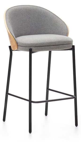 Szaro-naturalny hoker (wysokość siedziska 65 cm) Eamy – Kave Home