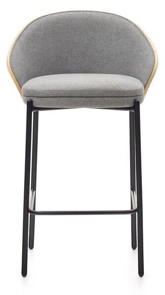 Szaro-naturalny hoker (wysokość siedziska 65 cm) Eamy – Kave Home
