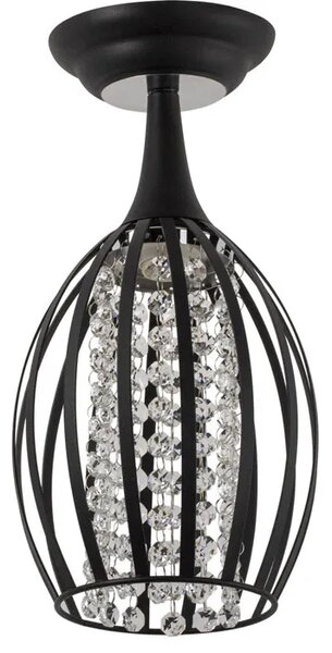 Czarna druciana lampa sufitowa glamour - EXX127-Brylano