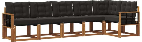 Zestaw mebli ogrodowych z litego drewna akacjowego - nowoczesny i funkcjonalny design
