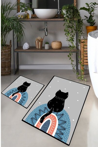 Dywaniki łazienkowe zestaw 2 szt. 60x100 cm Waiten – Foutastic