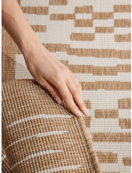 Kremowo-naturalny dywan odpowiedni na zewnątrz 120x170 cm Haringey Acacia – Ted Baker