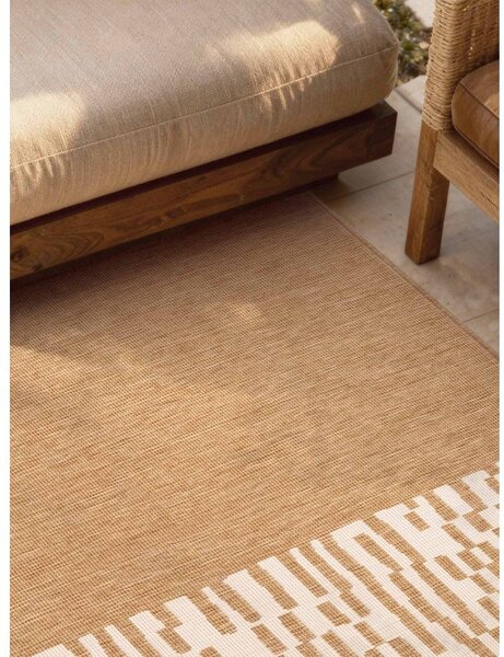 Kremowo-naturalny dywan odpowiedni na zewnątrz 120x170 cm Haringey Acacia – Ted Baker