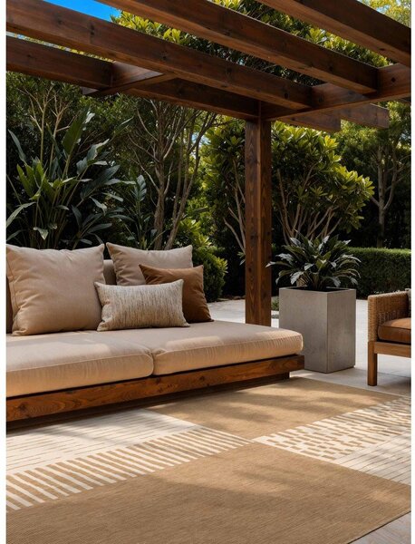 Kremowo-naturalny dywan odpowiedni na zewnątrz 120x170 cm Haringey Acacia – Ted Baker