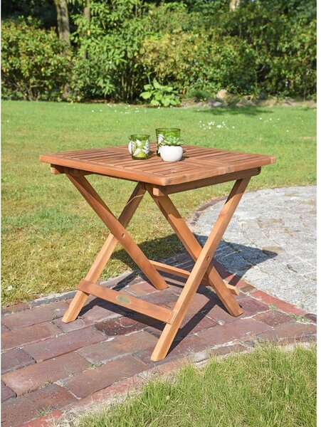 Stolik ogrodowy z litego drewna akacjowego 50x50 cm Cleveland – Garden Pleasure