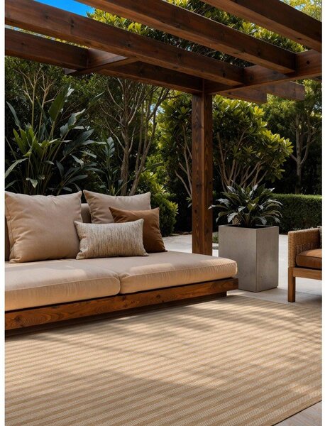 Kremowo-naturalny dywan odpowiedni na zewnątrz 120x170 cm Haringey Linley – Ted Baker