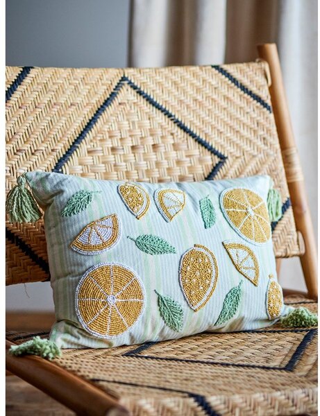 Bawełniana poduszka dekoracyjna 35x50 cm Lemon – Bloomingville