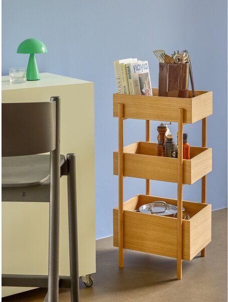 Konsola z litego drewna dębowego 34x43 cm Stack – Hübsch