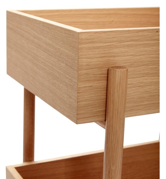 Konsola z litego drewna dębowego 34x43 cm Stack – Hübsch