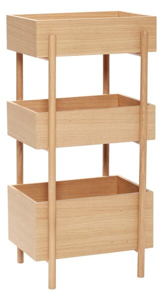 Konsola z litego drewna dębowego 34x43 cm Stack – Hübsch