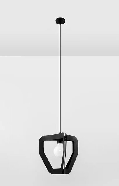 Czarna industrialna lampa wisząca M2-G35